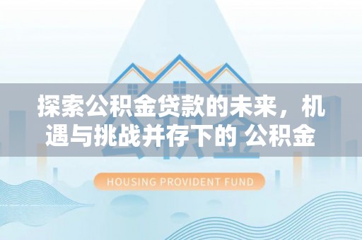 咸安探索公积金贷款的未来，机遇与挑战并存下的 公积金贷款风险防控