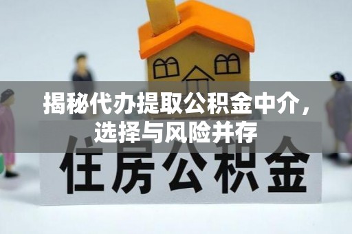咸安揭秘代办提取公积金中介，选择与风险并存