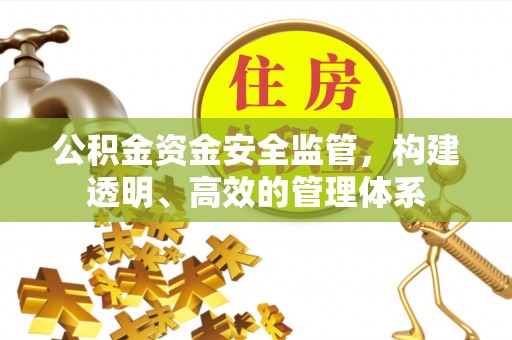咸安公积金资金安全监管，构建透明、高效的管理体系