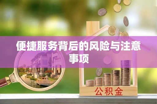咸安便捷服务背后的风险与注意事项